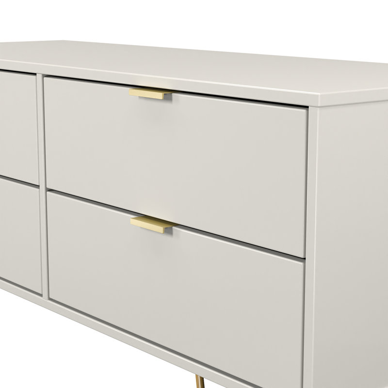 Turah 4 Drawer Bed Box (Ready Assembled), Grey