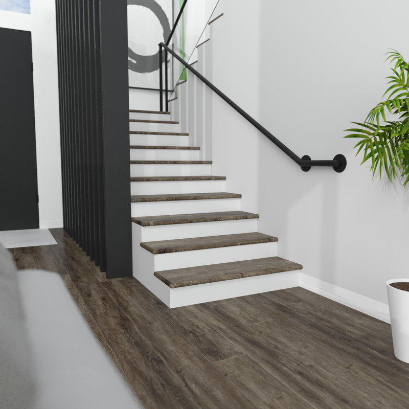 Offshore Oak Vinyl Square Edge Stair Tread 49.8" Length