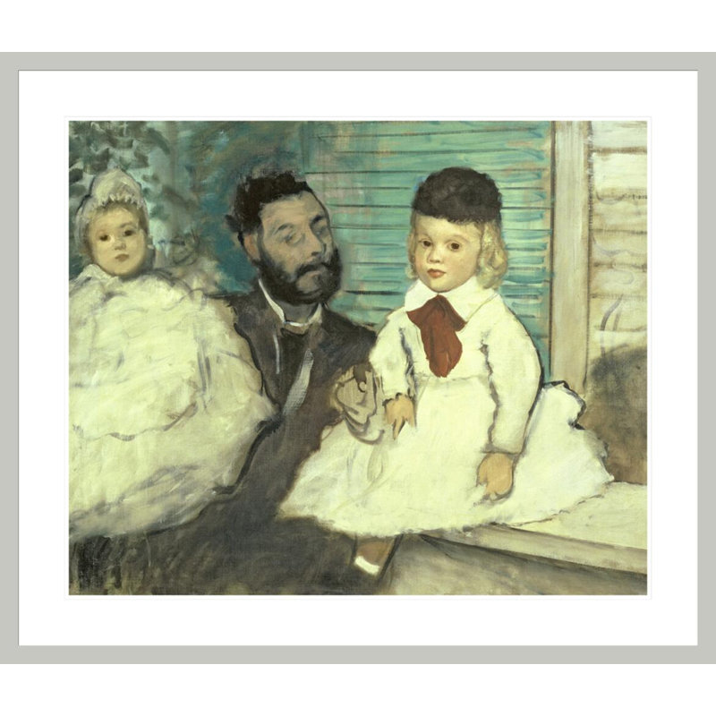 «Comte Le Pic and His Sons» par Edgar Degas, impression giclée encadrée, H 33,5 po x l 39,22 po