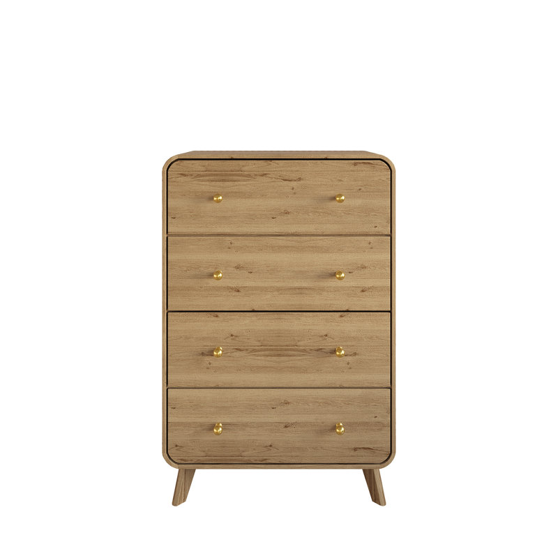 Commode 4 tiroirs , Chêne clair