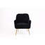 Fauteuil de bureau en velours avec pieds dorés, processus d'installation facile-120913068