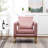 Elegant Upholstered Accent Chair In Pink With Cut-Out And A Strong Metal Construction Glamorous Arms Robust Base-243189193
