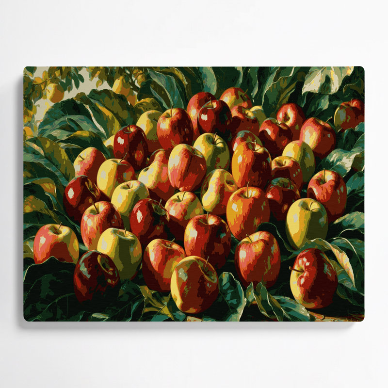 Fruit, pomme de Tahiti brune, art mural en métal, H 12 po x l 18 po