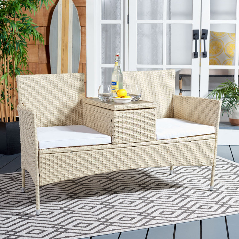 Pai 52.4'' Wide Loveseat with Cushions, Beige