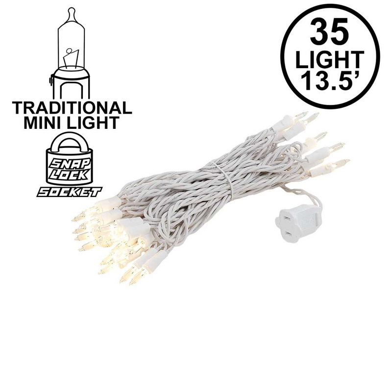 Mini-mini chaîne pour l’extérieur 13,5 pi. artisanale 35 Sherman, blanc