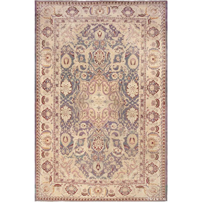 One-of-a-Kind Rectangle 14' X 20'10" Area Rug in Ivory/Purple