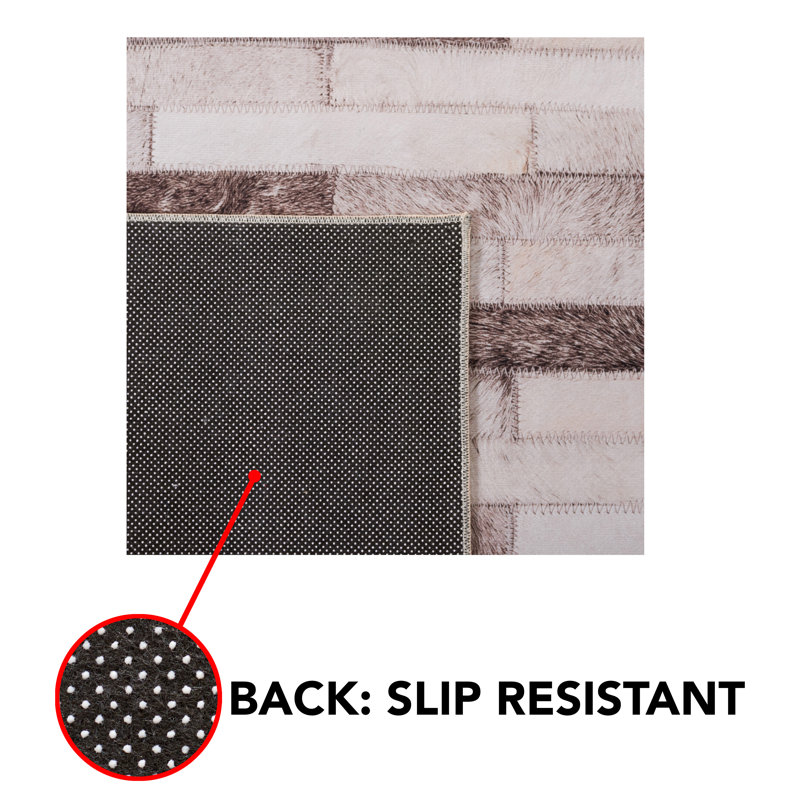 Arrollo Performance Machine Washable Geometric Rug, Rectangle 4' x 6'