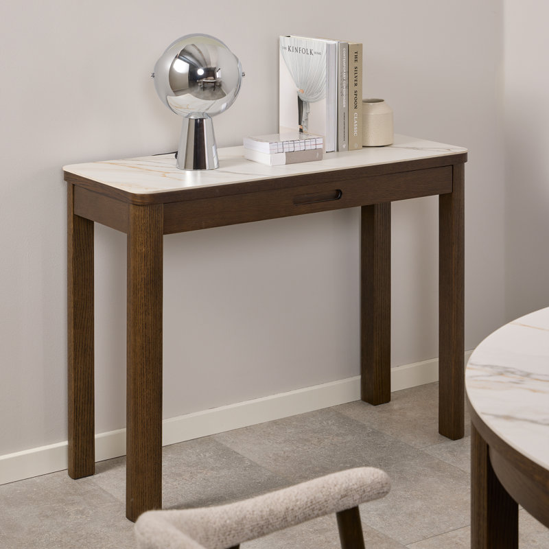 Desiya 100 cm W Ceramic Top Console Table