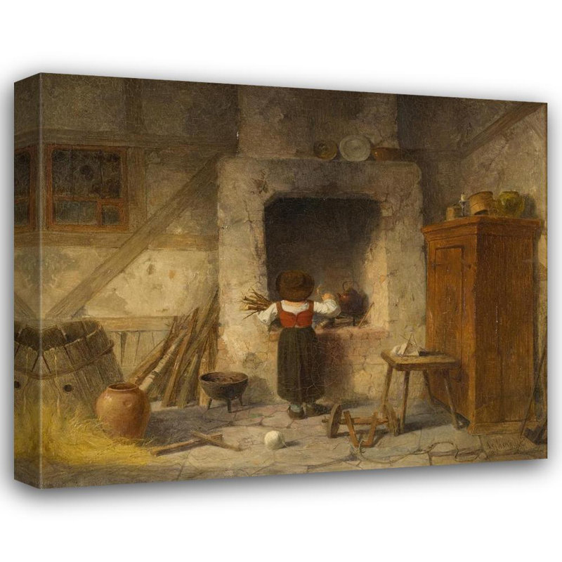 «Home Work» par Anders Gustaf Koskull - Toile tendue avec châssis, H 24 po x l 17 po