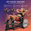 Appareil de musculation pour les hanches, appareil de musculation pour les fessiers à charge guidée réglable, capacité de 400 kg, pour l'entraînement à la maison, noir
