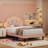 Aisaiah Velvet Upholstered Platform Bed with LED Headboard and Storage-949316127-949464353