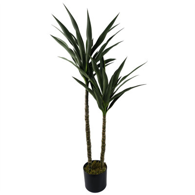 120cm Faux Yucca Plant in Pot Liner