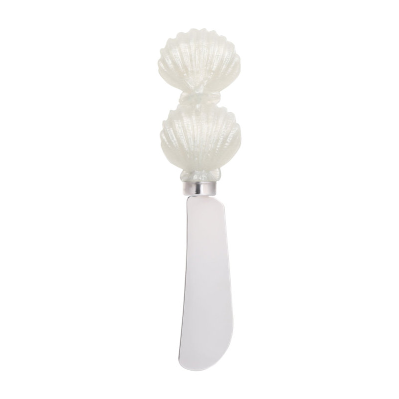 Seashells Transparent Polyresin Cheese Spreader, S4