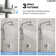 Wall Mount Pressure-Balanced Shower System,10"Rainfall Shower Head with Slider Bar Handheld Spray