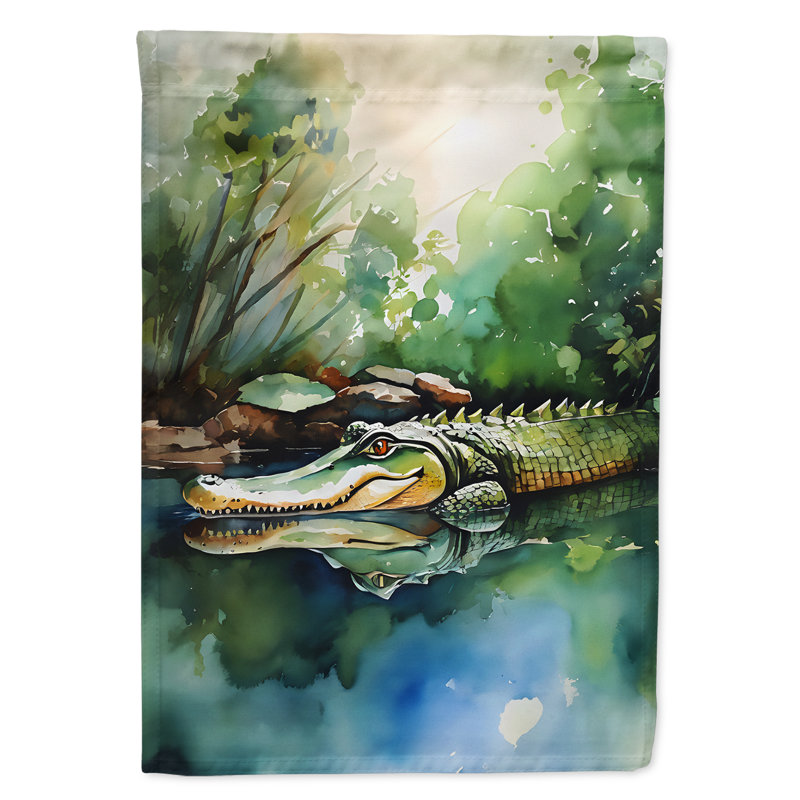 Drapeau de maison d'alligator