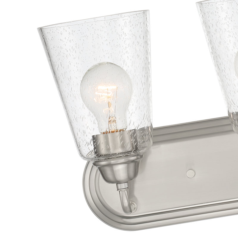 Éclairage de salle de bain à intensité variable 3 lumières Debolt, Nickel brossé