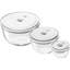 ZWILLING Fresh & Save BOWLS 3-Pc Glass Vacuum Bowl Set