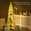 Grand sapin de Noël artificiel pré-éclairé avec lumières DEL-16976273
