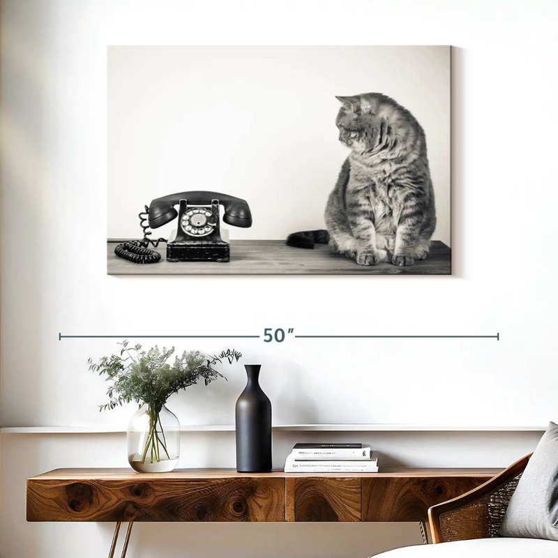 Brampt Vintage Cat, 26" H x 39" W