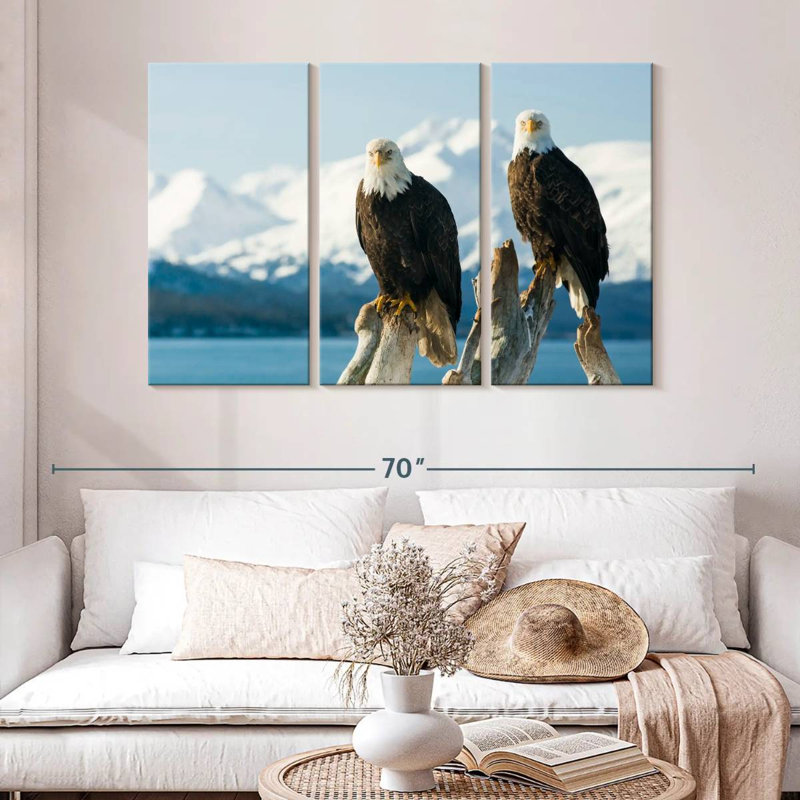 Bald Eagle Pair, 32" H x 50" W
