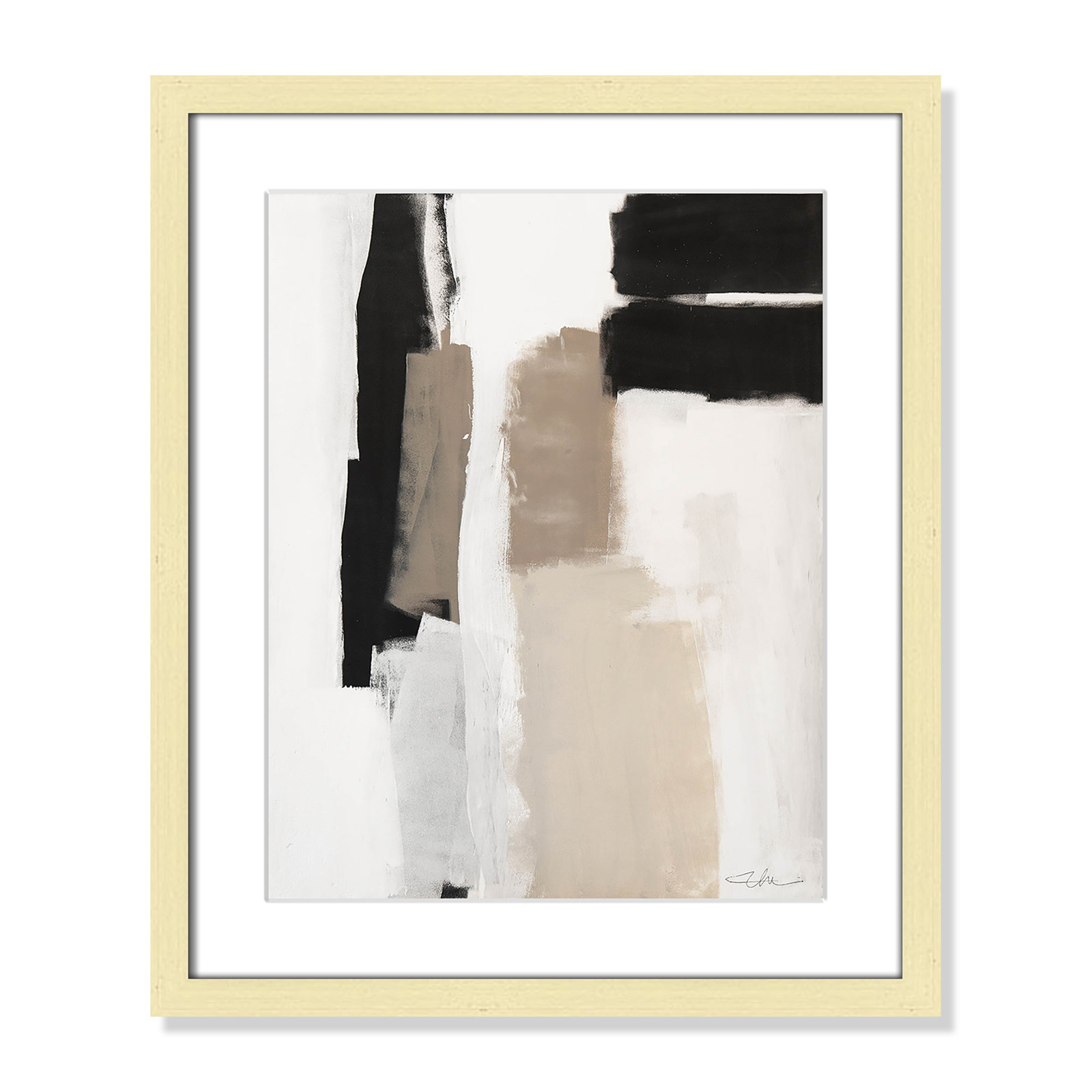 Giverny Earth Scapes II by  Print, Gold Single Picture Frame, Yes, 19" H x 16" W x 1.25" D