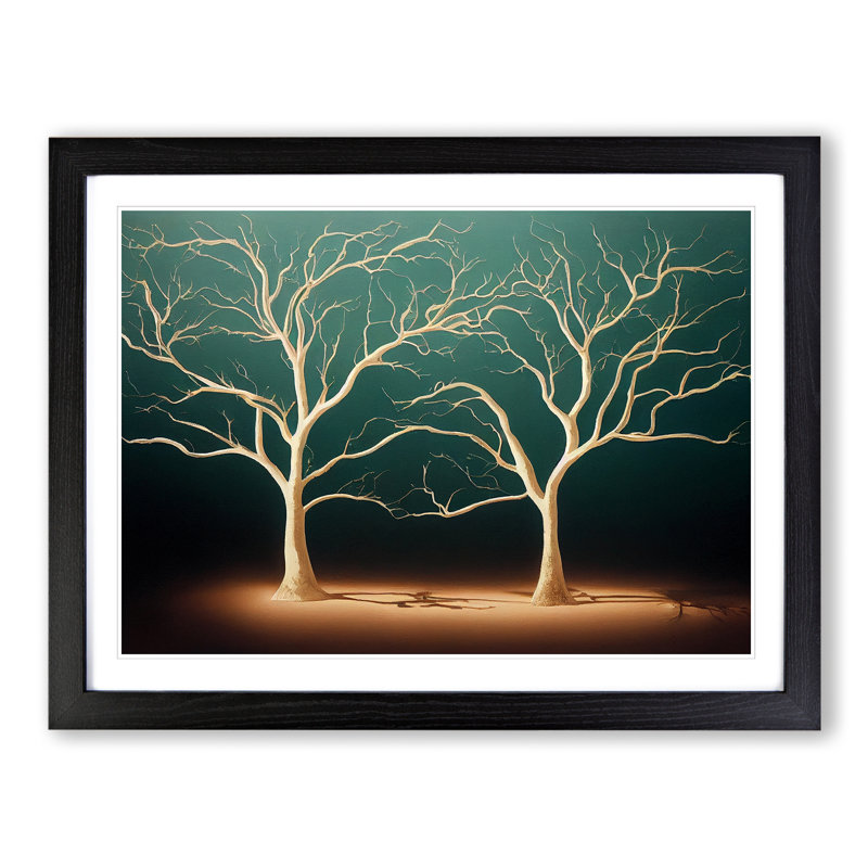 Awesome Trees - Framed Print, Black, 34cm H x 46cm W x 2cm D