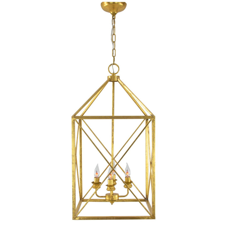 Megan 4 - Light Chandelier, Gold
