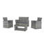 Saer 4 Seater Rattan Effect Conversation Set