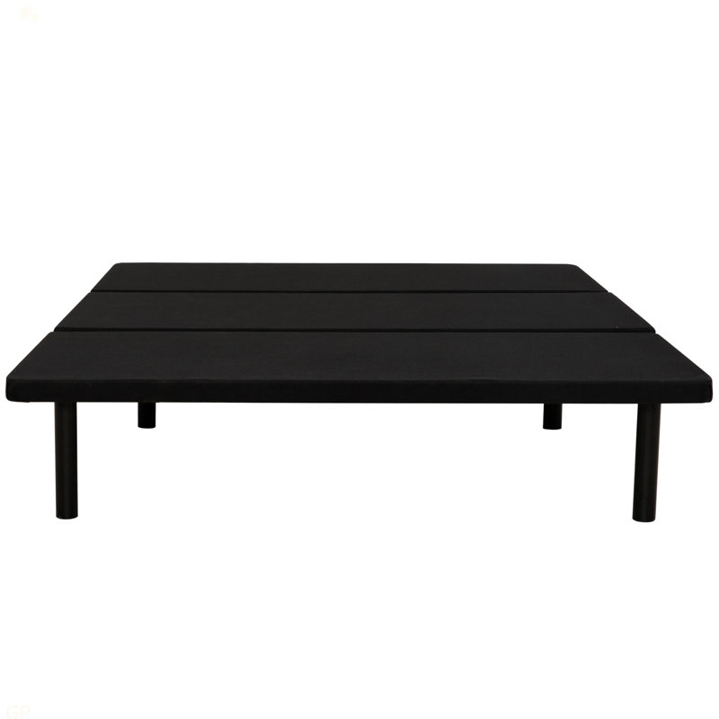 Structure de lit plateforme tapissier simple pour chambres à coucher, chambres d'amis, appartements, dortoirs, peu encombrant