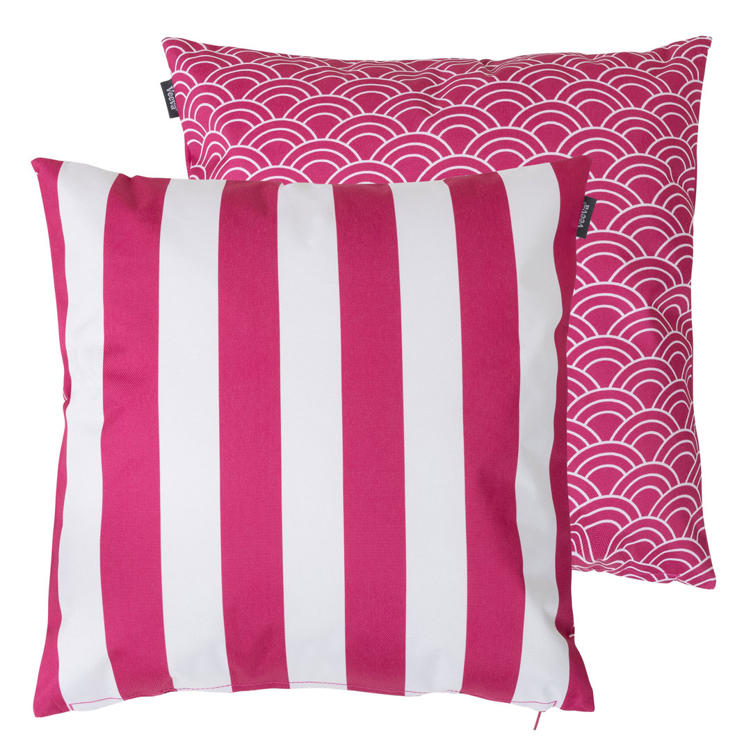 Bean Bag Bazaar Deck Stripe Indoor-Outdoor Cushion, Pack of 2