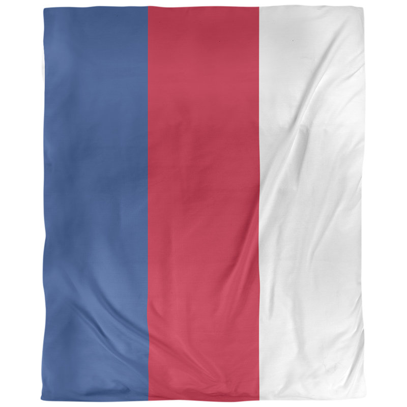 Tissu de basket-de-détroit, Bleu royal / rouge / blanc