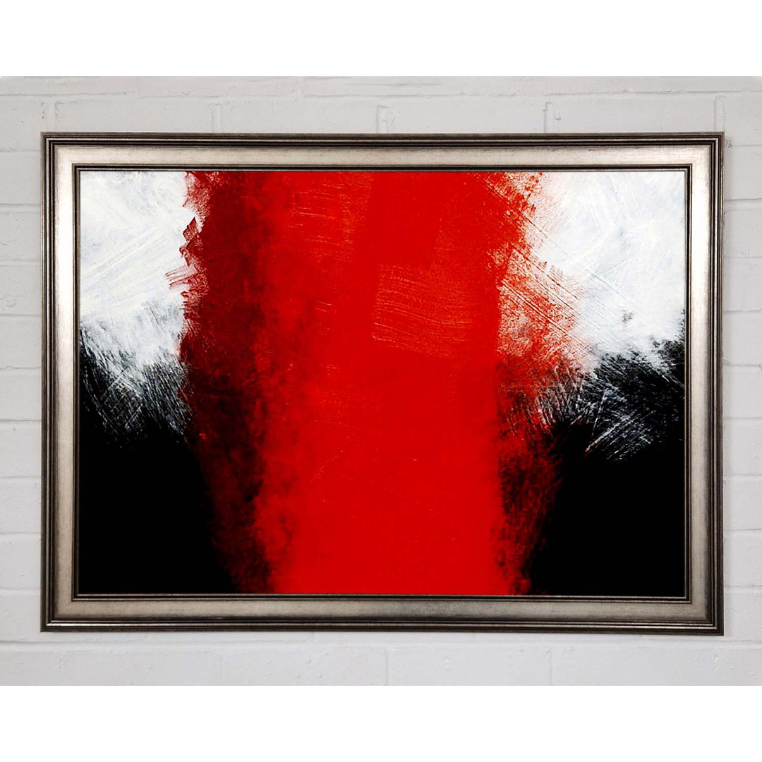 Gerahmtes Wandbild Whirlwind Red