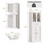 Armoire à linge 67 po avec tablettes réglables 67 po-1781156421