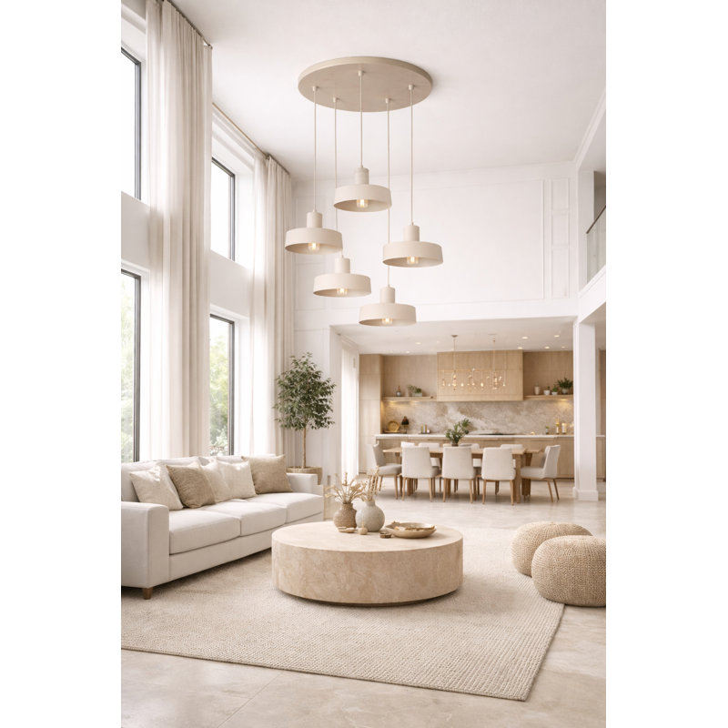- Light Pendant, Matte Beige