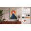 Cat at Sunrise Minimalist - Wrapped Canvas-1684187731-1684187821