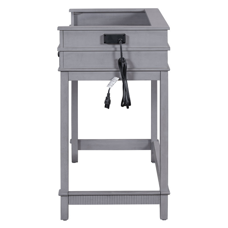 Ensemble de table de salle à manger 4 pièces pour 3, Gris