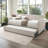 Jagger Fog Fabric Daybed W/Trundle
