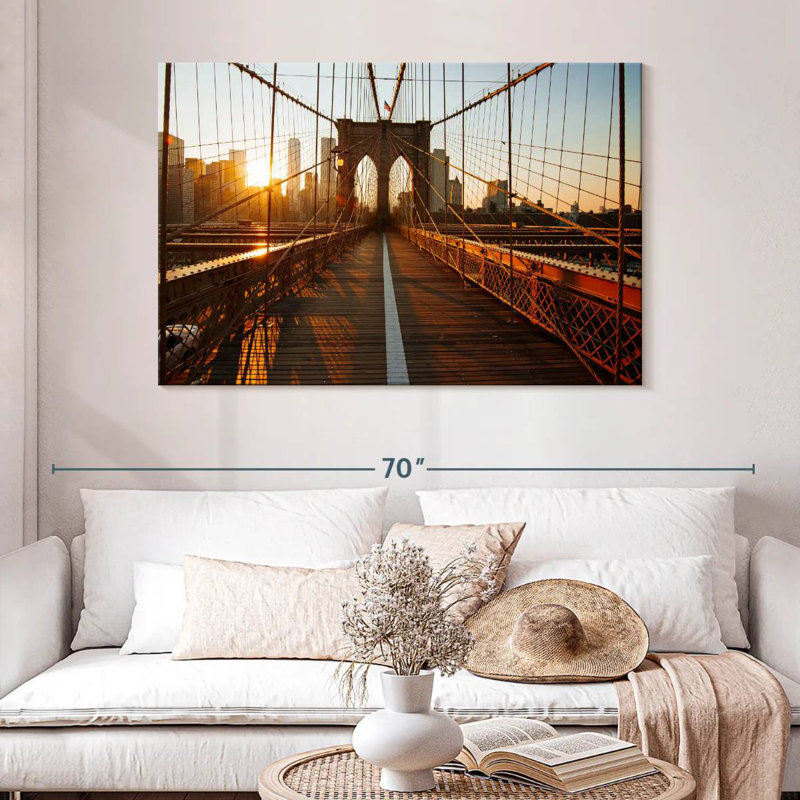Lilie Radiant Brooklyn Bridge, H 32 po x l 48 po