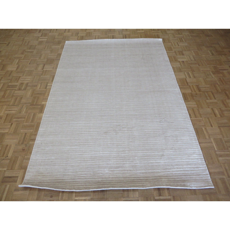 Tapis de zone en laine noué la 6 pi 3 po x 9 pi 2 po one-of-kind Reicherter