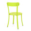 Élégant bistro d'extérieur en lime mat, fer thermolaqué, 2 chaises et table incluses matte, en fer et attrayante