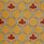 Tapis décoratif jaune/rouge à motif géométrique à plat Hasting-818466236