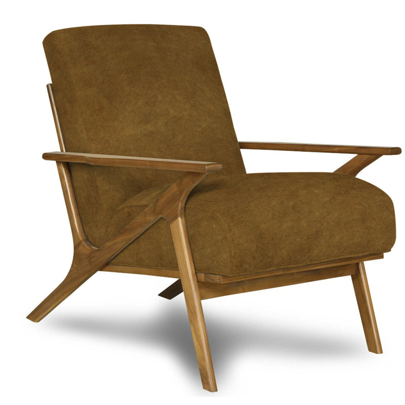 Jules Leather Armchair, Rum Verdecca Genuine Leather, Espresso