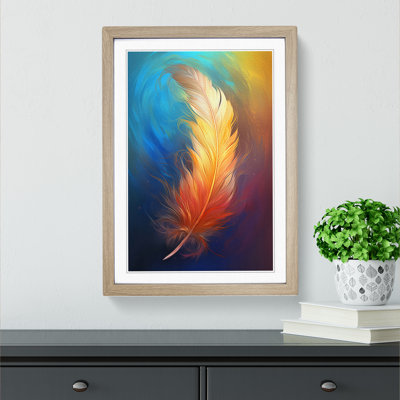 Feather Digital - Single Picture Frame Print on Wood