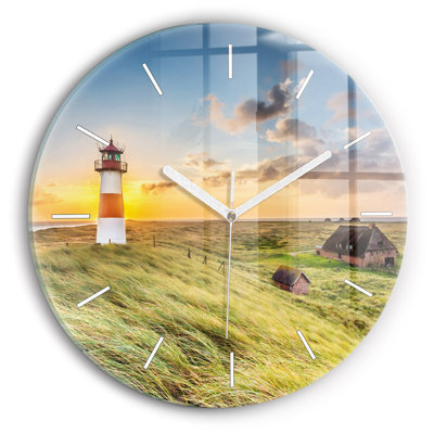 Glass Wall Clock