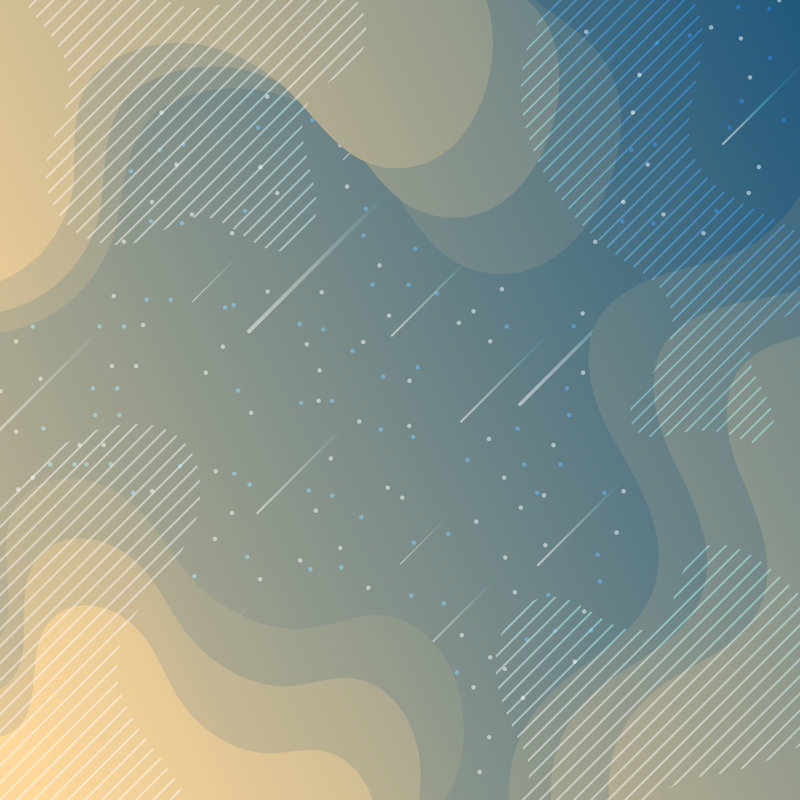 Trendy Starry Sky by Bgblue - Wrapped Canvas Print, Blue, 91cm H x 91cm W