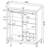 Rustic Oak Sliding Door Bar Cabinet