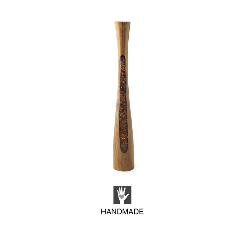 Candlestick, 23.5" H x 3.75" W x 3.75" D, Gold