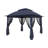 11x11ft Pop-Up Gazebo with Mosquito Netting, Water-Resistant Canopy, UV Protection & Sturdy Steel Frame, Portable Outdoor Gazebo with Carrying Bag for Patio, Backyard, Garden & Deck-Navy Blue-110234906