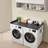 Washer Dryer Countertop, 54 x 27.5 in Marble Washer and Dryer Topper with Edge & 2 Hooks, Water-Resistant Laundry Machine Topper for Laundry Closet Pantry Counter Organization and Storage, Black-124786724
