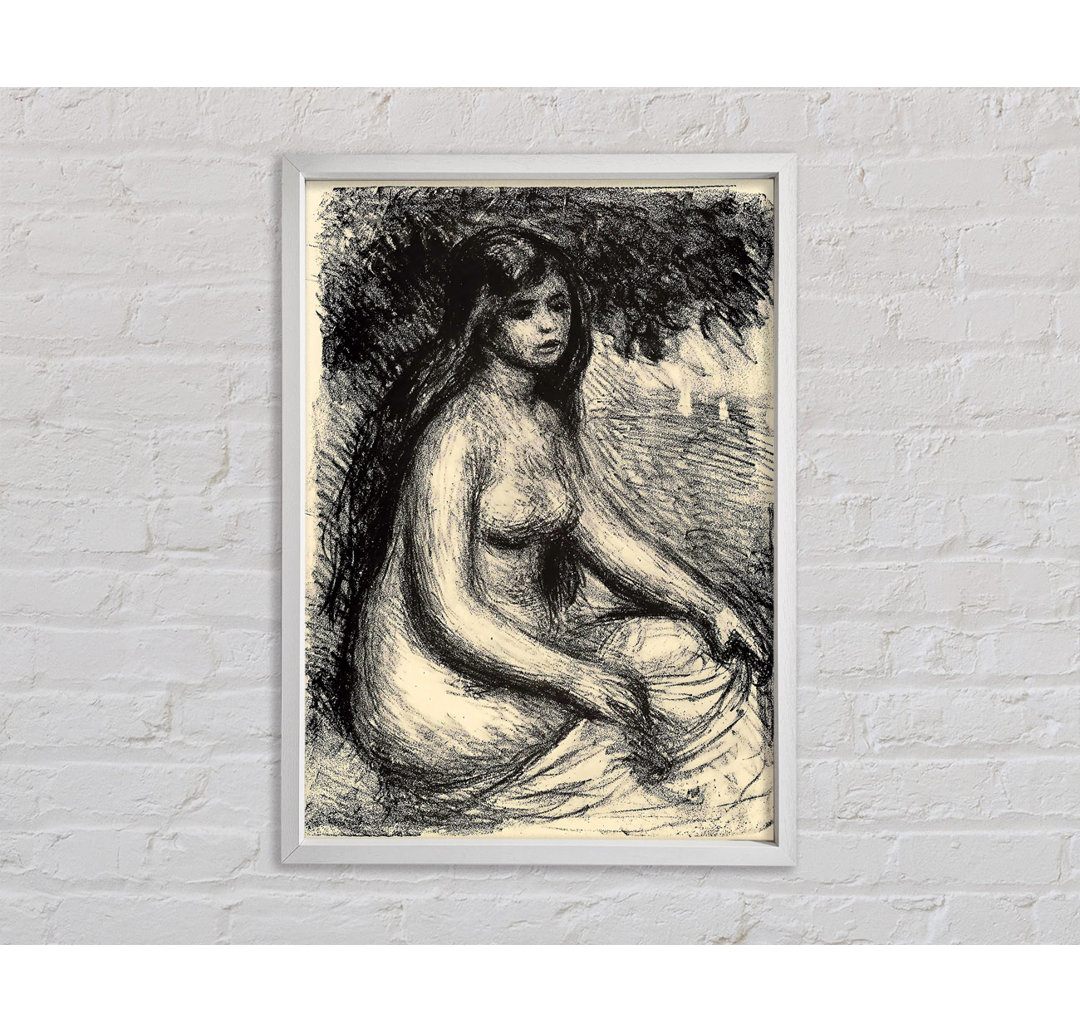 Renoir Bather 3 - Einzelner Bilderrahmen Kunstdrucke auf Leinwand